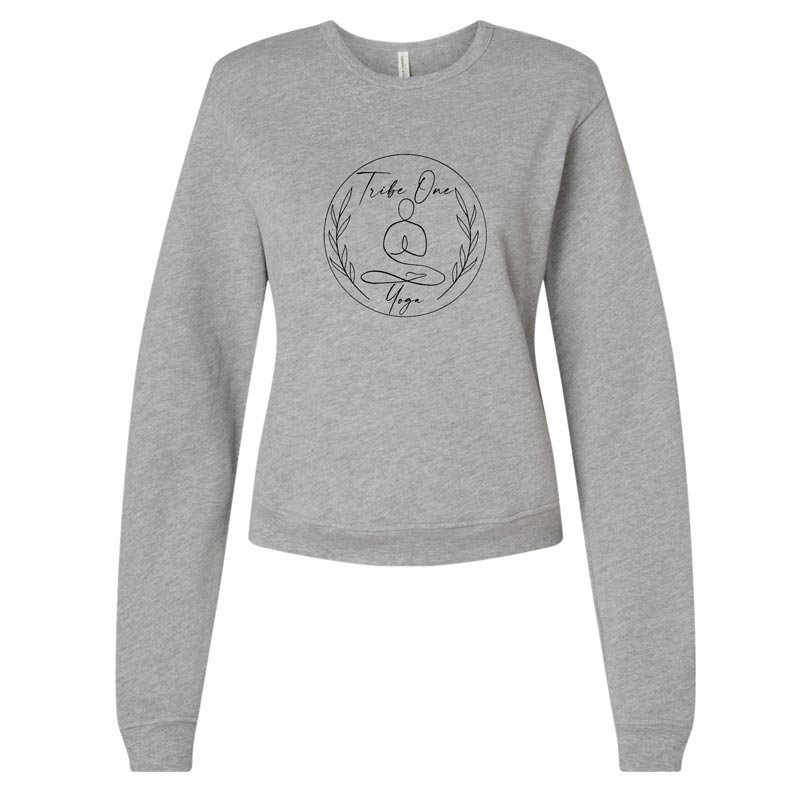 Tribe One Yoga - Women's Athletic Heather Crewneck Sweatshirt (TR1Y)