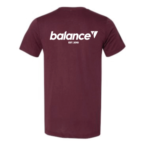 Balance Logo Maroon Tee