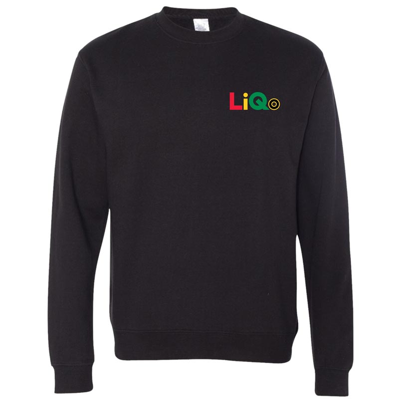 LiQo - Black Crewneck Sweatshirt