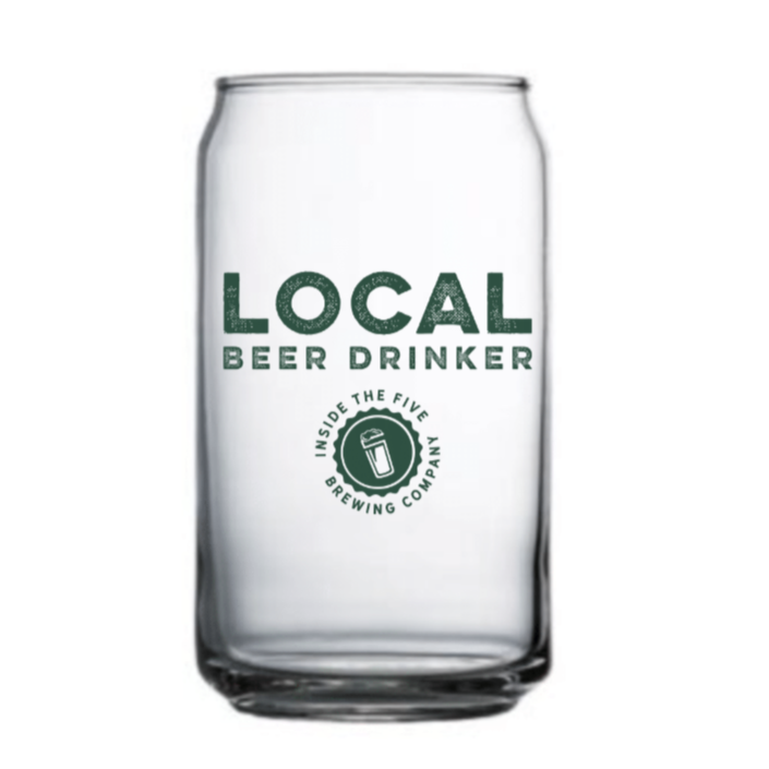 Local Beer 16 oz Canned Pint Glass