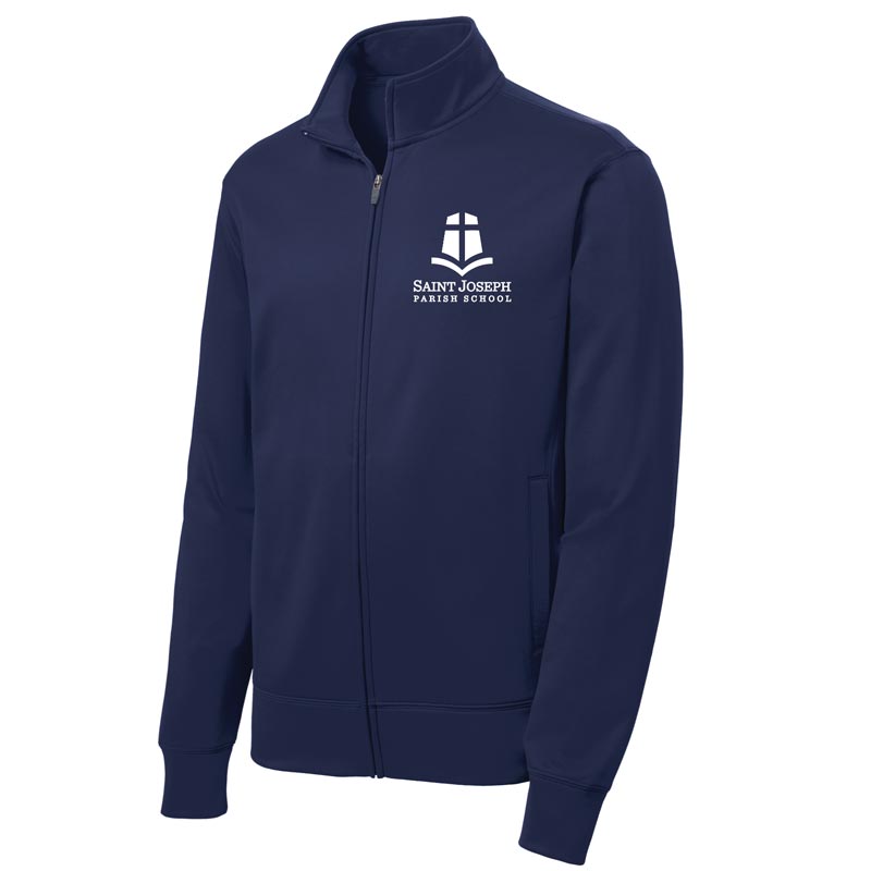 SJPS Cross Logo - School Approved Embroidered Youth Full-Zip Jacket (SJAPP23)