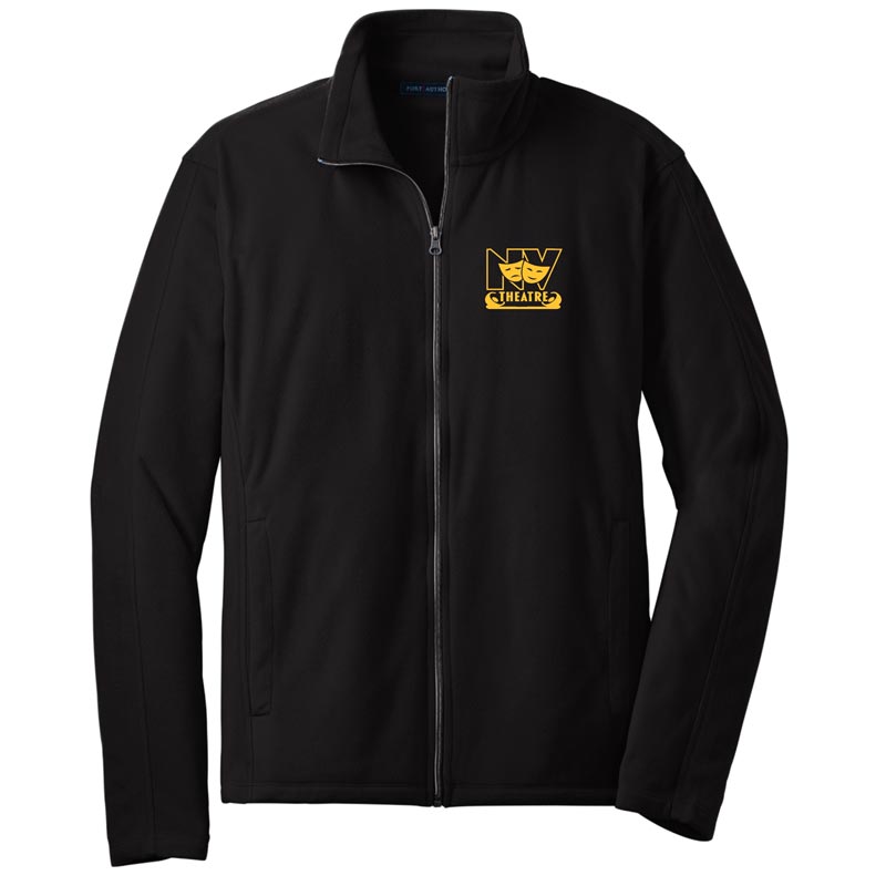 Northview Theatre - Embroidered Unisex Black Microfleece Full-Zip Jacket (NVT23)