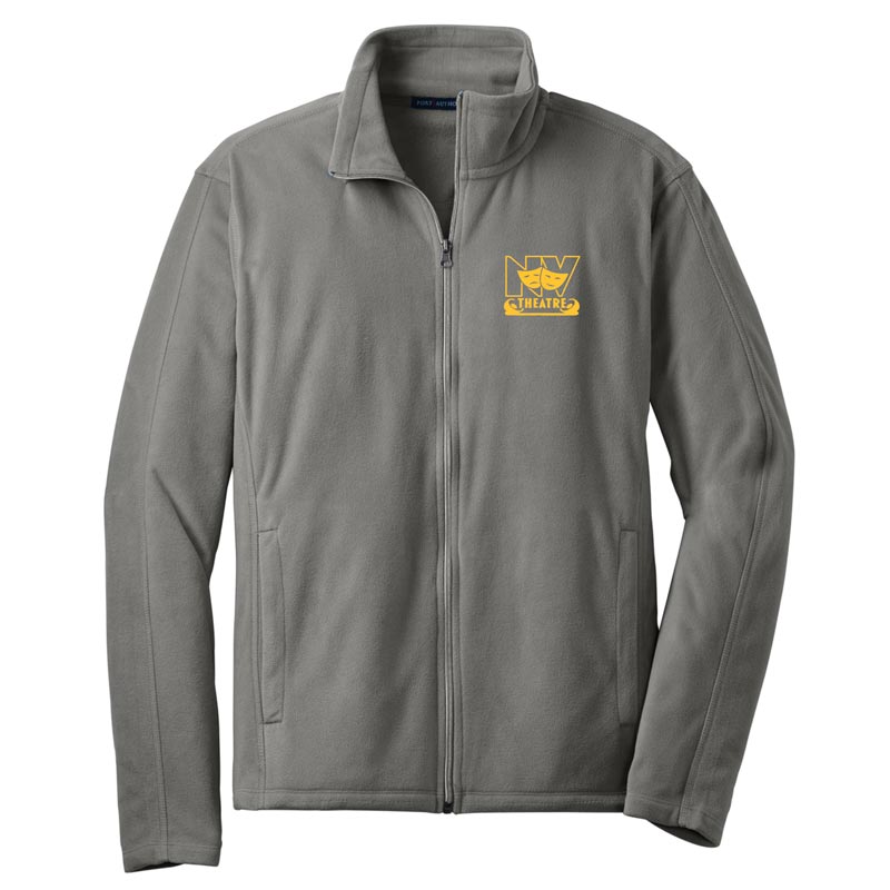 Northview Theatre - Embroidered Unisex Grey Microfleece Full-Zip Jacket (NVT23)