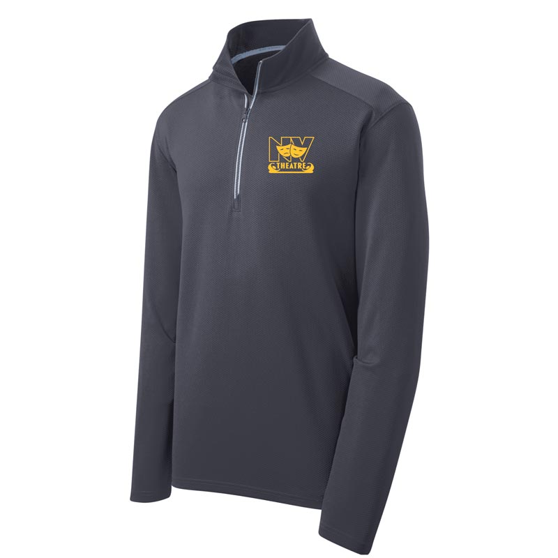 Northview Theatre - Embroidered Men's Grey Poly Quarter-Zip (NVT23)
