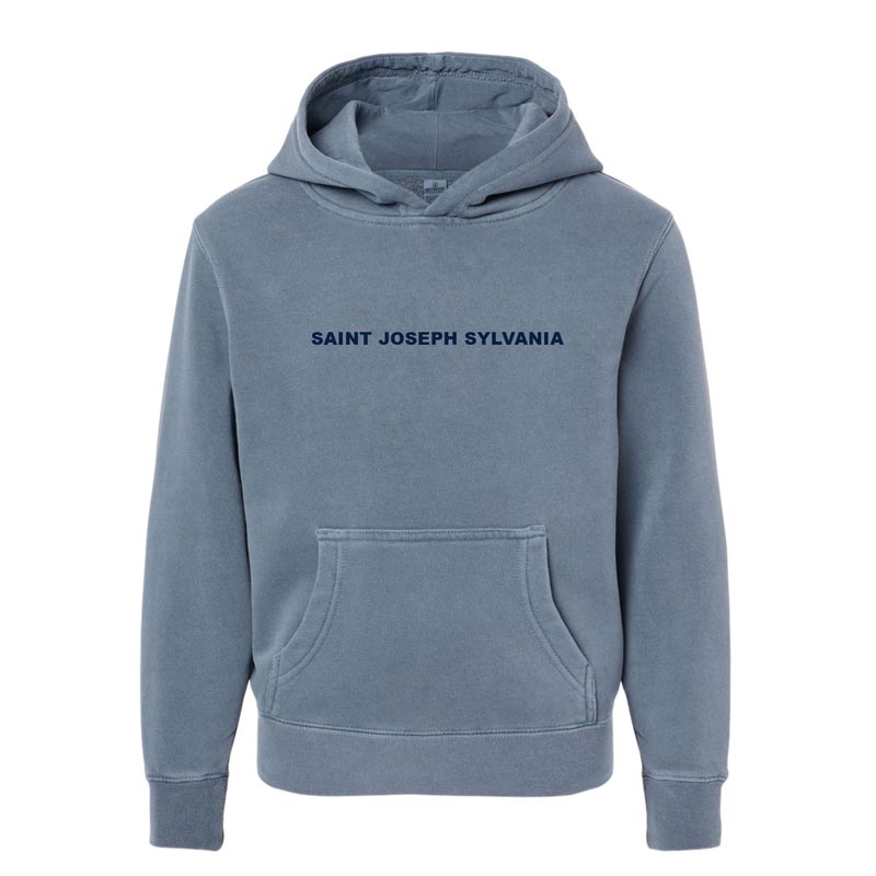 Saint Joseph Sylvania Embroidered Youth Blue Hoodie (SJSW5)