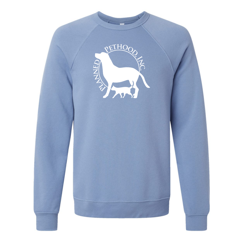 PP - Planned Pethood Lavender Blue Adult Crewneck Sweatshirt