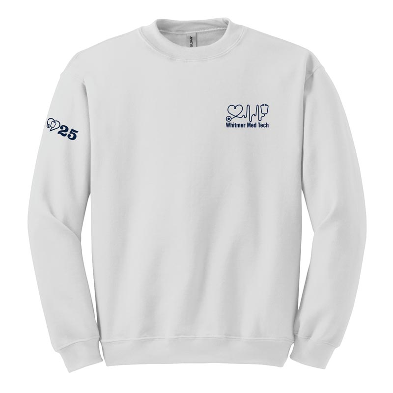 Whitmer Med Tech - Spine 2025 - White Crewneck Sweatshirt (WMDTC)