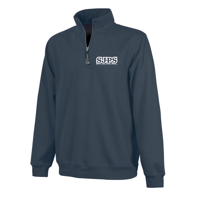 SJPS Text Logo - School Approved Embroidered Youth Quarter-Zip (SJAPP23)