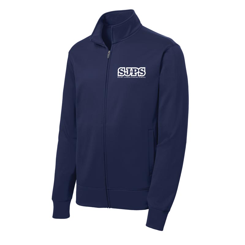 SJPS Text Logo - School Approved Embroidered Youth Full-Zip Jacket (SJAPP23)