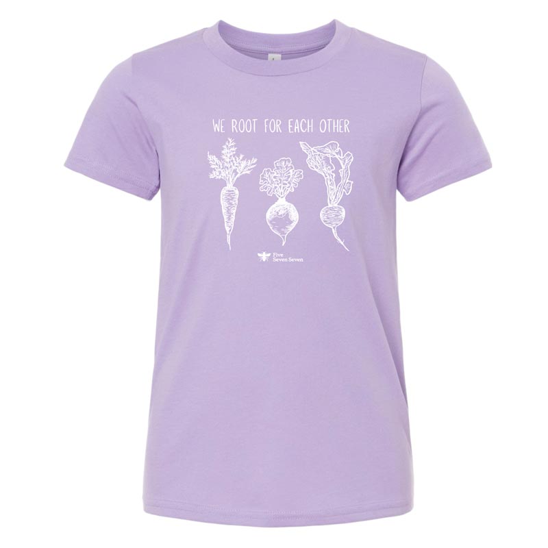 577 Foundation - Root For Each Other - Youth Lavender Tee (577R)