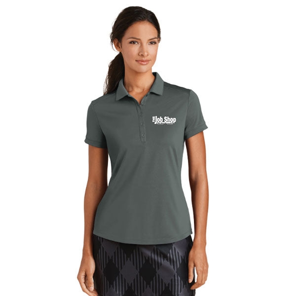 The Job Shop - Embroidered Ladies Nike Dri-FIT Polo