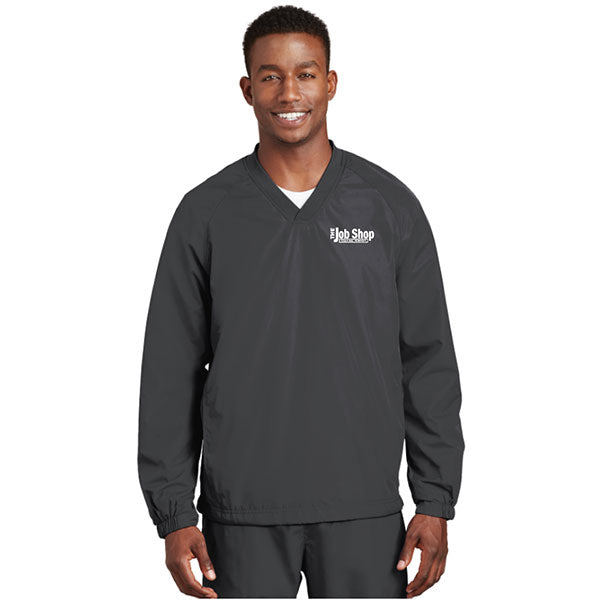 The Job Shop - Embroidered Unisex Pullover Jacket