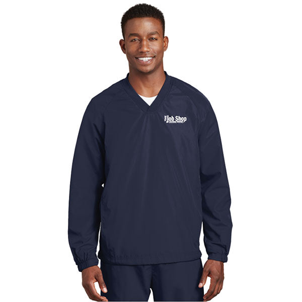 The Job Shop - Embroidered Unisex Pullover Jacket